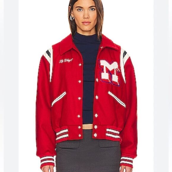 NWT MOTHER The Boyfriend Varsity Jacket Large SOLD OUT - Picture 9 of 11